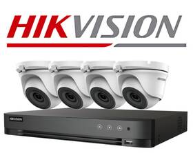 Hik-ekt-k41t24 Hikvision 4-channel 4mp Dvr With 1tb Hdd And 4 2mp Ir Camera Kit