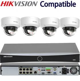 Hs-cud05g2-lia Hitosino 8ch Nvr 5mp Audio Poe Dome Security Camera System Color Night Cctv Ip67