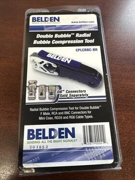Icm Belden 845671000412 Cplcrbc-br Double Bubble Installation Compression Connectors Tool New