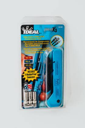 Linearx3 Ideal Industries 33-632 Compression Tool Adjustable For F/bnc/rca
