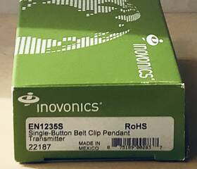 En1235s Inovonics Single-button Belt Clip Pendant Transmitter