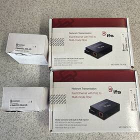 Cr.mc100fx-tx-poe Interlogix Intnl Fiber Systems Mc100fx-tx-poe To Ethernet Media Converter New Pair 2