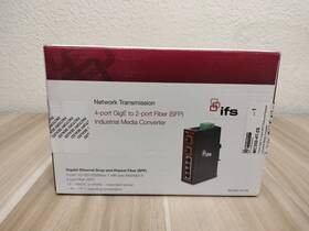 Mc350-4t-2s Interlogix 4-port Gige To 2-port Fiber Industrial Media Converter