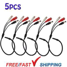 Jahyshow 885725518647 5 X Mic Audio Microphone Cable Dc Mini For Cctv Security Camera Dvr Usa