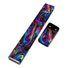 Juul-electrify Unbranded Skin Decal For Yourjuul Vape Crazy Colored Lava Sticker