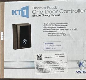 Kantech 840456151501 Kt-1 Ethernet Ready One Door Controller Single Gang Mount New Open Box
