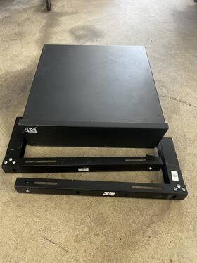 Kenuco 790946511059 Black Heavy Duty Steel Dvr Security Lockbox With Mount No Lock