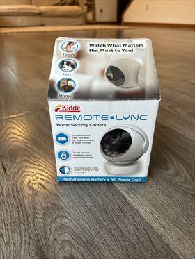 Kidde 047871266654 Remote Lync Cordless Wireless Home Security Camera