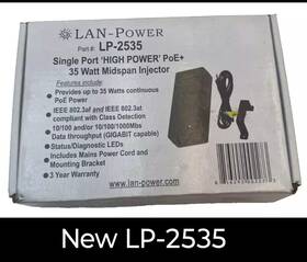 Lp-2535 Lan Power New Single Port High Power/poe Plus Midspan Injector
