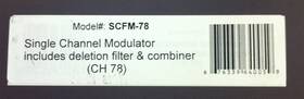 Scfm-78 Logenex Single Channel Modulator Ch 78 Deletion Filter And Combiner New