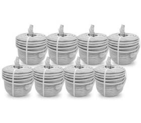 Cbl605upk8b Lorex Lot Of 8 18.3m 60ft Cat5e Ethernet Network Cable Gray For Nvr Security
