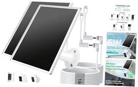 06rw2 Lvhaogui 2 Pack 6w Solar Panel For Ring Camera Outdoor Wireless Fast White-106-2