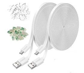 Cafa26 Ly Us 2pack 26ft Power Extension Cable For Wyze Cam V3/v4/og/v3 Pro Arlo