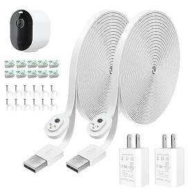 Jjcafam1w Ly Us 2pack 20ft Power Adapter And Magnetic Charging Cable For Arlo Pro 3/pro 2 Pack