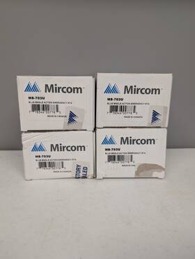 Mircom Ms-703u Set Of 4 New/open-box Blue Single Action Emergency Pull Station