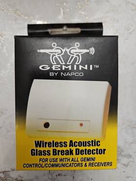 Napco 785026021757 Gem-gb Transmitter White For Gemini Panels Glass Break Detector Brand New