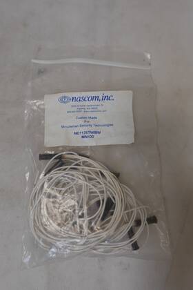 Nascom Mn400 12 / Gri Alarm Magnetic Contact Switch Leads Mahogany Nc1175tw/sw