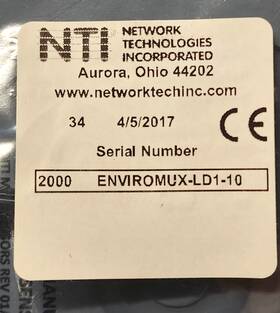 Nti Enviromux-ld1-10 Nip