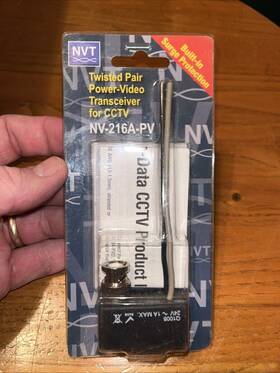 Nv-216a-pvd Nvt New Twisted Pair Power Video Data Transceiver For Cctv