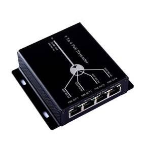 Ieee802.3af Odiysurveil 745950094371 Tm 4-port 10/100m Ieee802.3at Power-in To Power-out Poe Extender