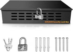 B0ctt33c23 Oossxx Heavy Duty Security Lock Box For Cctv Systems Black