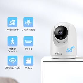 Osx-ytxdp01 Oossxx Uhd Wifi Ip Security Camera System Wireless Indoor Home Baby Pet Monitor With App