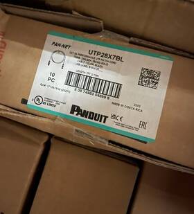 Utp28x7bl Panduit Box Of 10 7ft Patch Cord T568b Cat 6a 28awg Solid Black