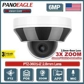 Ptz-3601 Panoeagle 6mp 3x Zoom Dome Cctv Poe Security Ip Camera Ptz Surveillance Outdoor