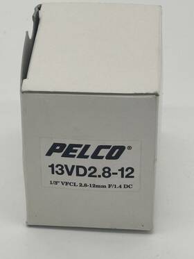 13va2.8-12 Pelco 1/3 Inch 2.8-12mm F1.4 Manual Iris Varifocal Lens