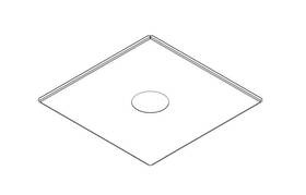 Dclpnl-1001 Pelco Metal Ceiling Panel For In-ceiling Dome Cameras