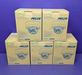 Imp131-1irs Pelco New Lot Of 5 Sarix Pro Ind Ir Dome With Mic 2.8-12mm 1mp Cameras