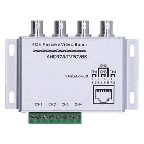 Pokerty9 330179077529 1080p 4-channel Video Balun - Passive Utp Converter For Home And Industry