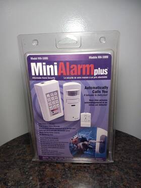 Ma-5000 Protected Home Mini Alarm Plus Motion Sensor Security System Model
