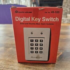 49-535 Radioshack Vintage Radio Shack Safe House Digital Key Pad Switch Alarm Indicator Nos