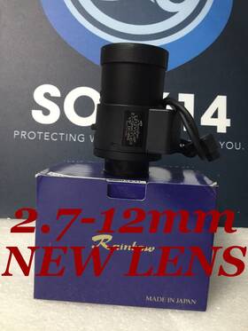 L212vdc4p Rainbow Varifocal Lens 4 Cctv Camera 2.7-12mm 1/3 Inch Dc-iris F1.4cs New