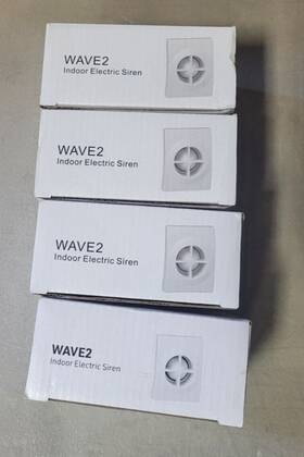 Wave2 Resideo Honeywell Indoor Electric Siren 2-tone 12vdc 106db Wht New