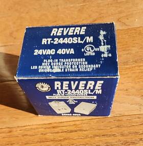 Rt-2440sl Revere Rt-2440sl/m Plug In Transformer - Output 24vac