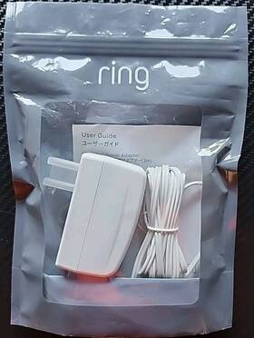 Ring 840080545882 10ft Power Adapter For Indoor Cam White Brand New Oem Genuine Microusb