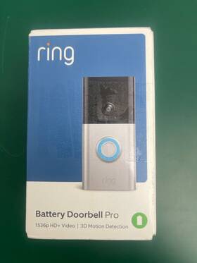 Ez5000547 Ring 840268988401 Battery Doorbell Pro Smart Wi-fi Video 1536p Hd 3d Moti