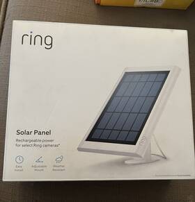 Ring Gb41550110681369 Solar Panel Weather Resistant Adjustable Mount For Select Cameras