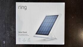 Ring Gb41550112810642 Solar Panel White Adjustable Mount Weather Resistant Easy Install Outdoor