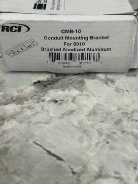 Cmb-10 Rutherford Controls Cmb108 Rci Conduit Mounting Bracket For 8310 Brushed Anodized Aluminum New Box