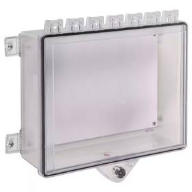 Safety Technology International 744759908810 Type 4x Protective Cabinet With Back Plate And Key Lock - Clear