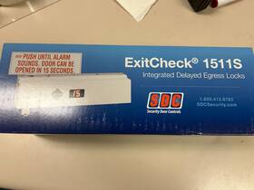 1511sndkv Sdc 1522s Exitcheck 1511s Integrated Delayed Egress Locks