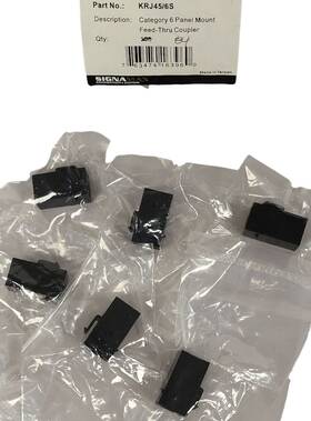 47-krj456s Signamax 6 Pack Krj45/6s Cat6 Feed-thru Keystone Coupler