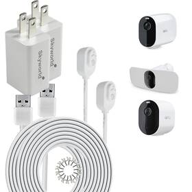 23arlosp0 Skyworld Magnetic Charging Cable And Power Adapter For Arlo Camera Compatible