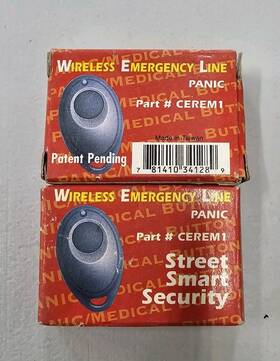 Cream1 Smartsecurity Wireless Emergency Line Panic Button Lot 2 Street Smart Security