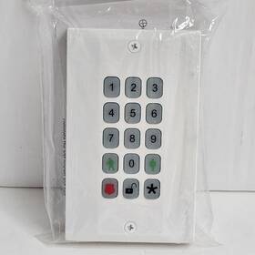752.9740na Smc Networks Smcwk01-z Wireless Alarm Keypad White Home Security Key Pad 2x Read