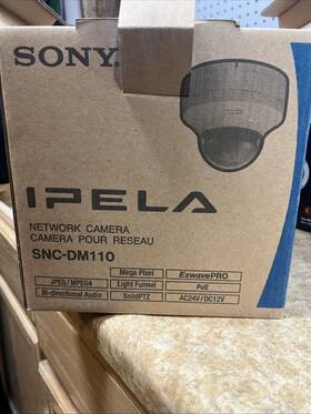 Snc-dm110 Sony Ipela Mini Dome Cctv Network Camera In Box Manuals