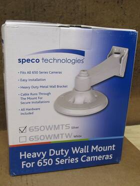 650wmts Speco Technologies 650 Series Heavy Duty Wall Mount For Camera Silver